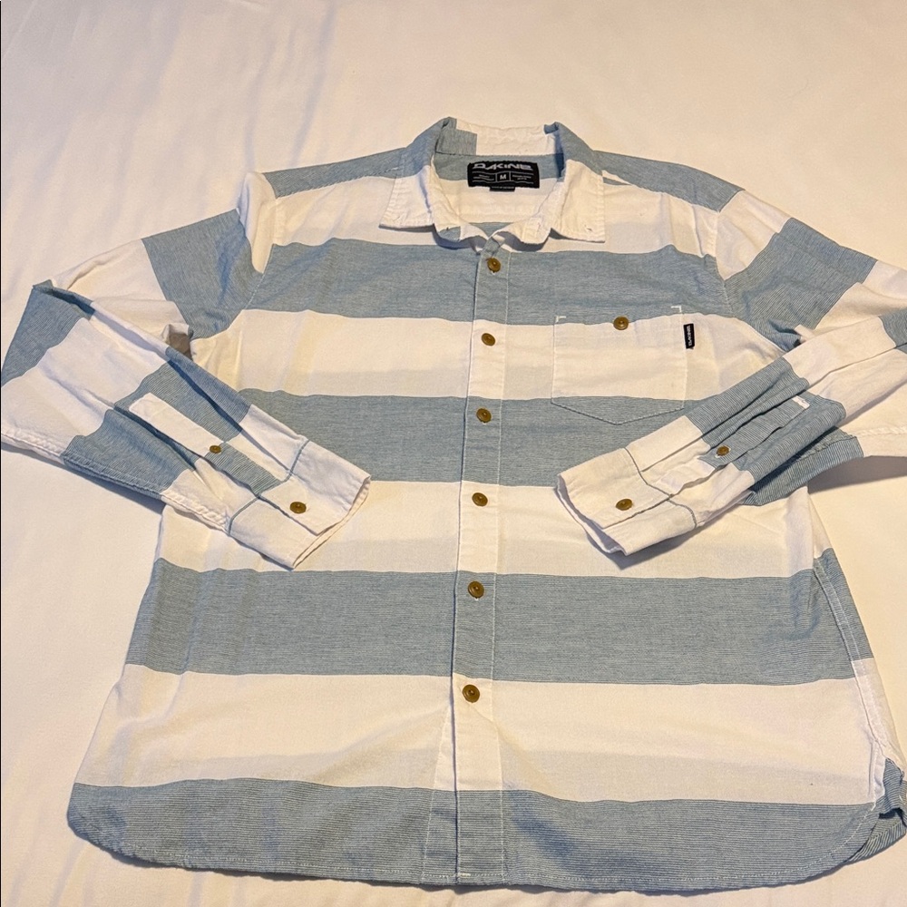 Dakine Blue and White Striped Casual Shirt